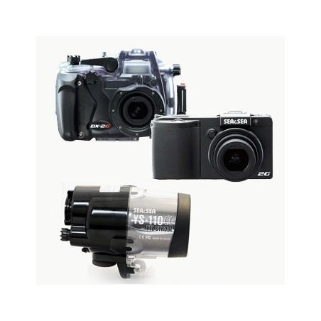 Fotocamera Sea&Sea DX - 2G + Set Custodia + Set Flash YS - 110 α DS - TTL